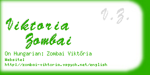 viktoria zombai business card