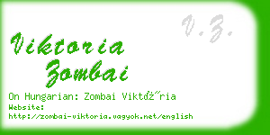 viktoria zombai business card